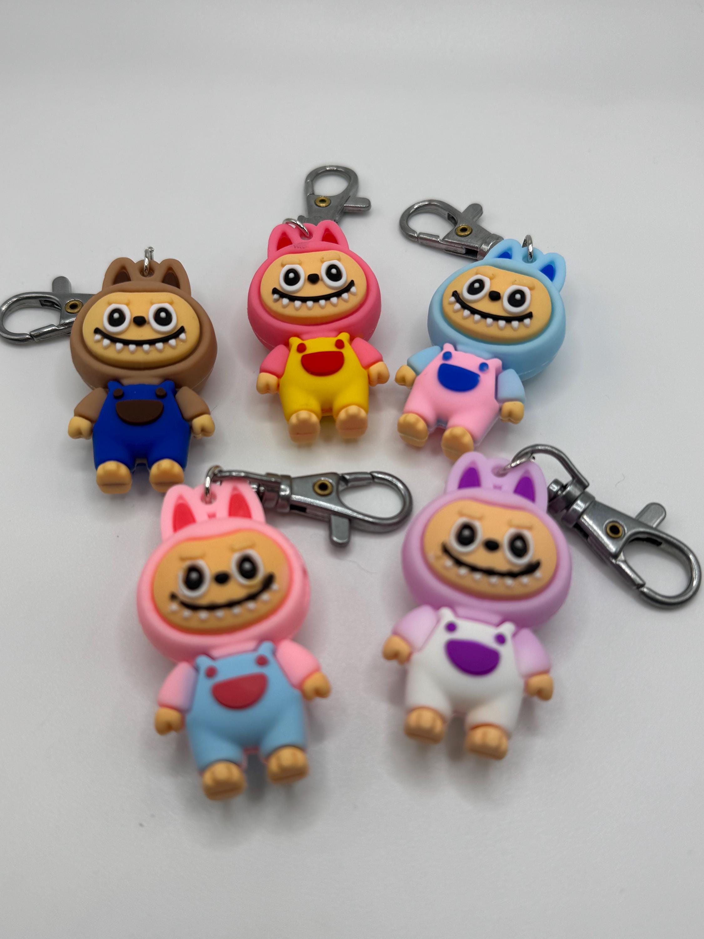 Smooth Labubu Monster Rubber Keychains | Unofficial Labubu