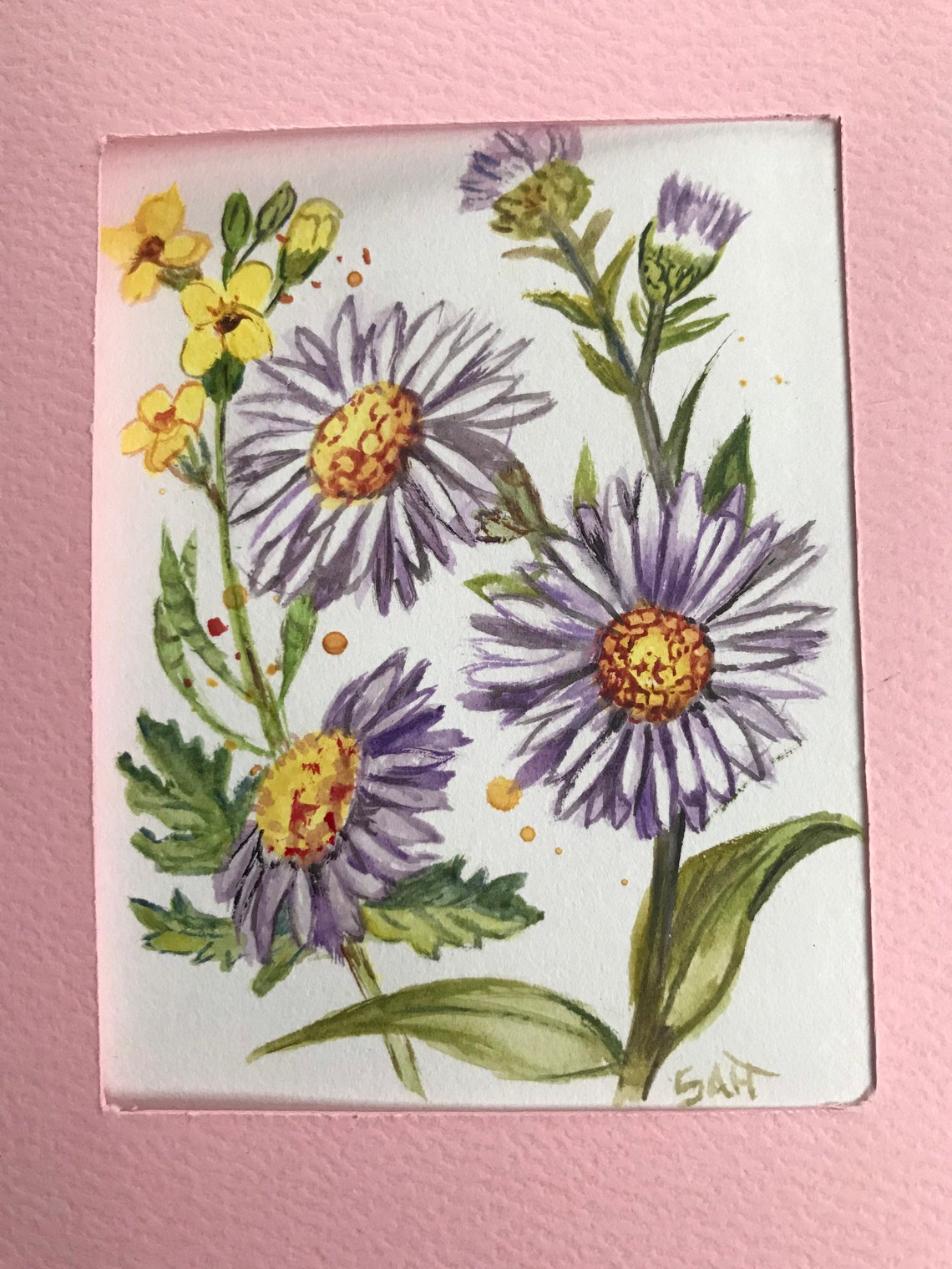 Flower greetings cards Etsy