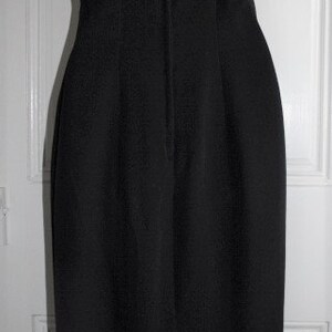 Vintage 80s Designer Nicole Miller Black BUSTIER Dress Size 4 image 3