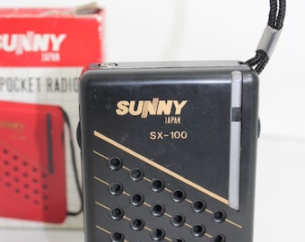 Vintage Sunny AM Pocket Radio Japan