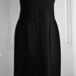 Vintage 80s Designer Nicole Miller Black BUSTIER Dress Size 4 image 2