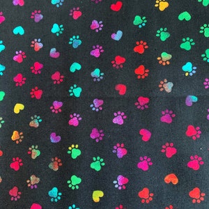 Colorful Paw Prints - Scrub Cap