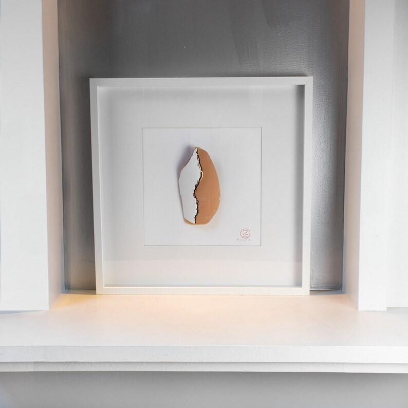 Large White 3d Wall Art Boho Framed Modern Shadow Box Statement Scandinavian Home Decor