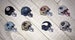 Flat back resin football helmets | team helmets | hairbow accessories 