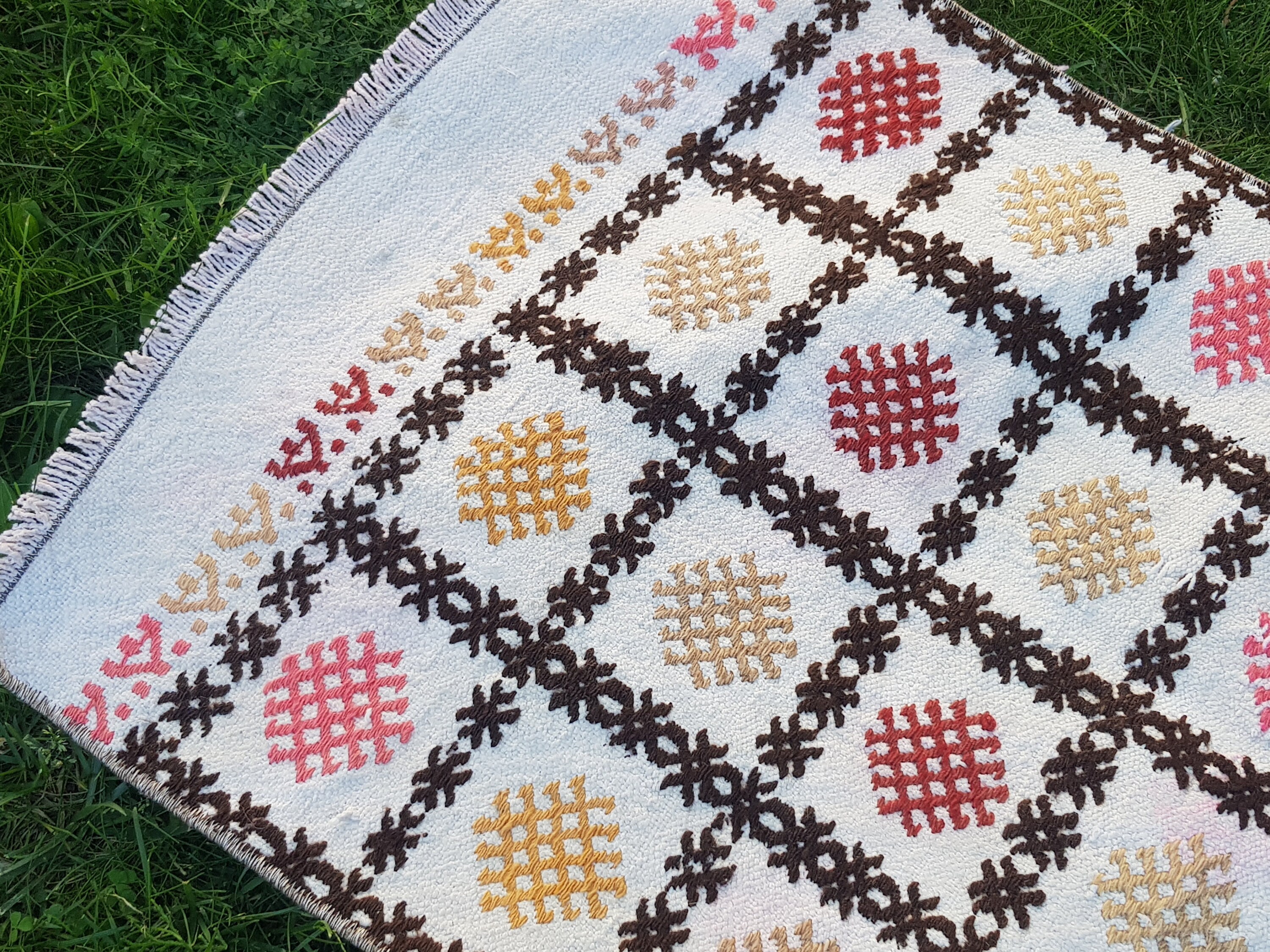 Turkish rug 4.1 x 1.9 feet Turkish Vintage Pink Rug Wool Hali Etsy
