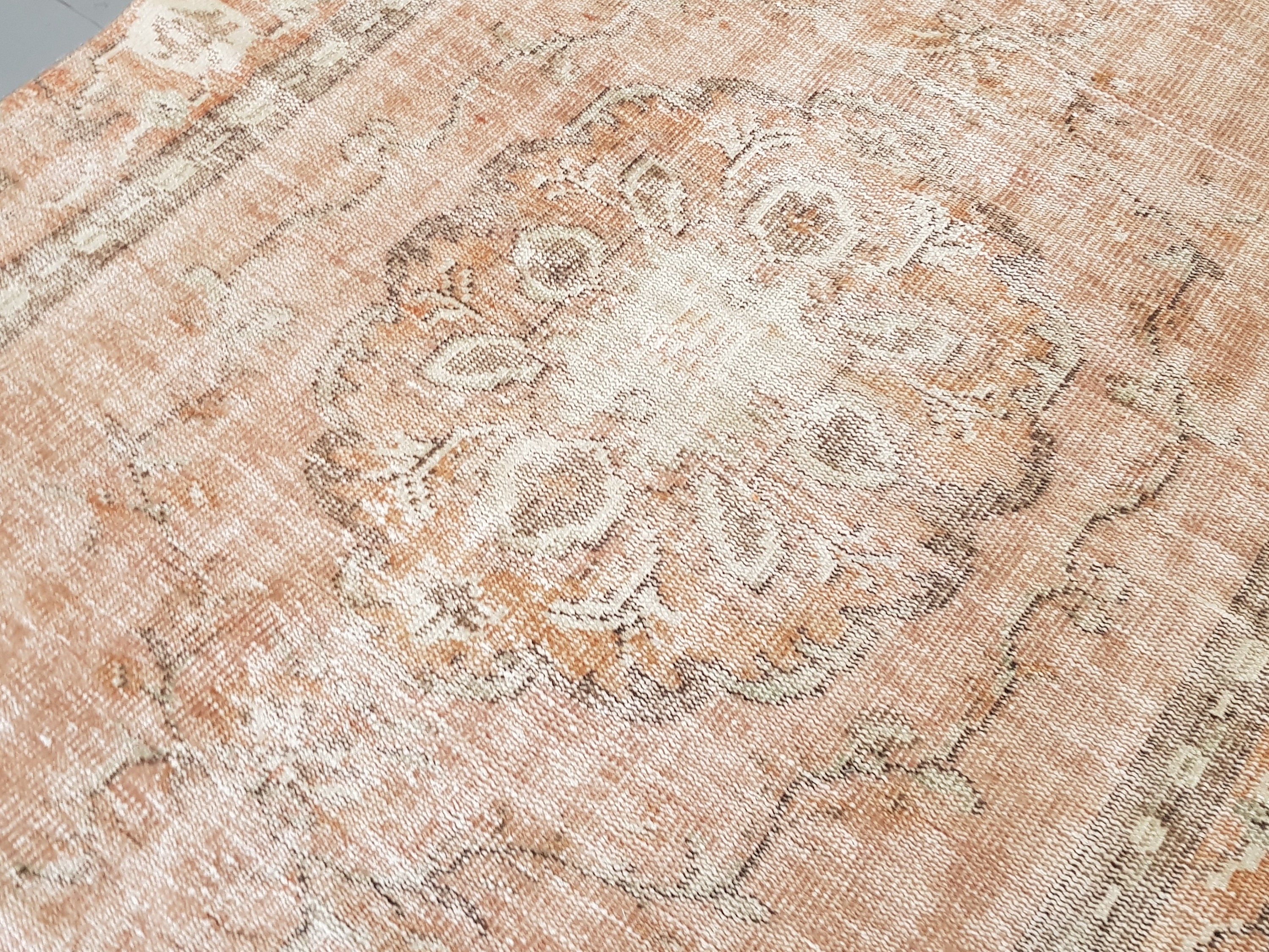 Salmon color vintage turkish rug 8.2x 4.5 Feet Number a627 Etsy