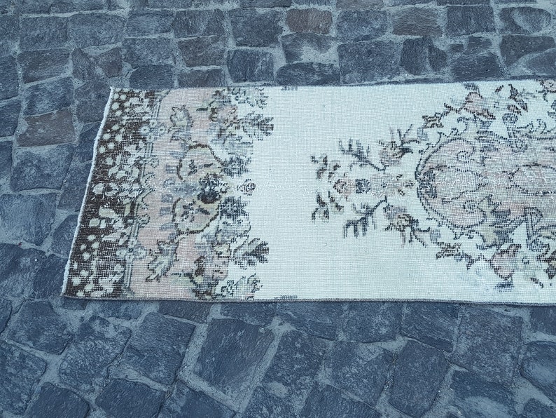 muted rug Runner Rug 291 x 60 cm n : 743 Vintage rug Turkish rug 9.5 x 1.9 Ft