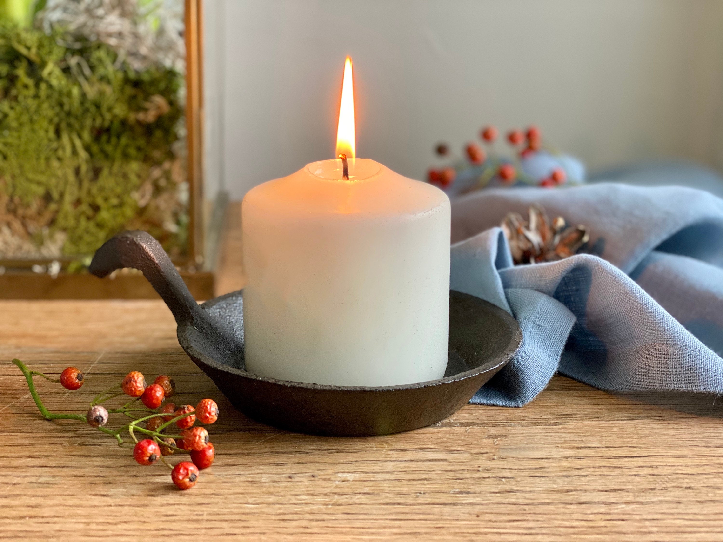 Cast Iron Candle Saucer Etsy