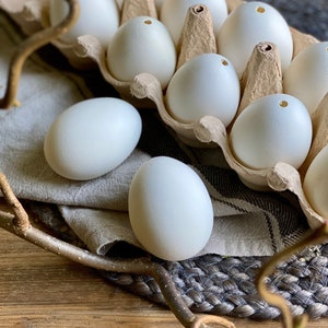 One Dozen || 12 White Blown Hens || Chicken Eggs