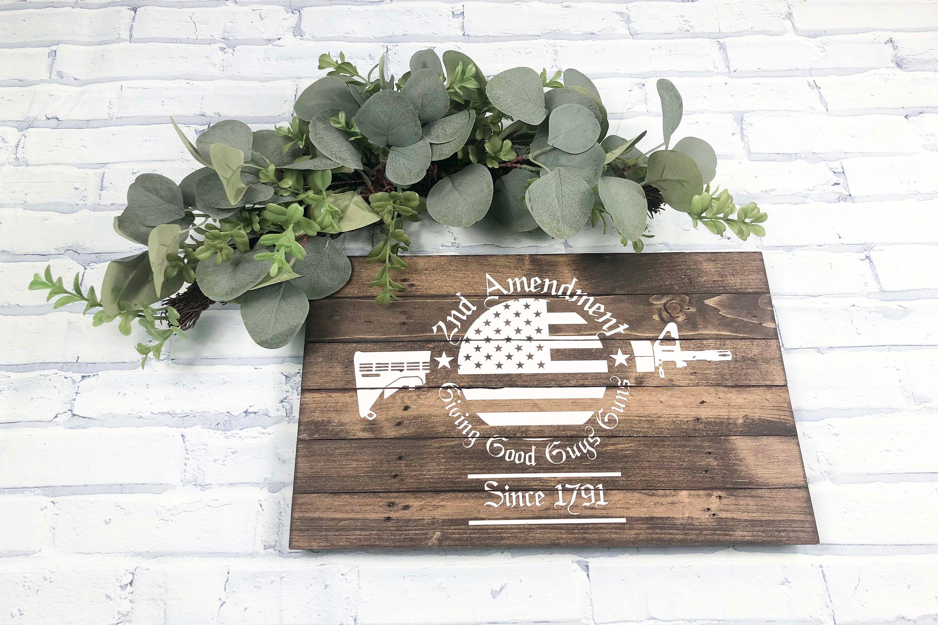 2nd Amendment Sign.giving Good Guys Guns.pro Guns Sign.patriotic Wood ...
