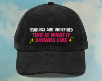 Así suena el gorro de pana de Demon Hunters, gorro de fan de Huntrix, regalo de Saja Boys, gorra Kpop, bordado ajustable en color personalizado.