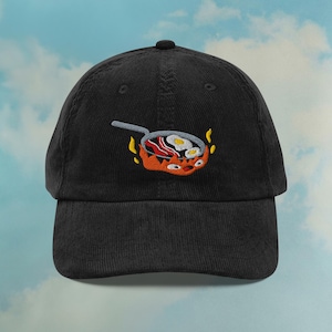 Calcifer Howl’s Moving Castle Corduroy Hat | Studio Ghibli Dad Hat | Miyazaki Gift | Ghibli Fan Cap | Custom Color Adjustable Embroidered