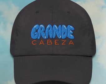 Papa Grande Cabeza Baumwollmütze | Erwachsenen Humor Dad Hut | Spaß Mützen | Geschenk Hut | Benutzerdefinierte Farbverstellbare gestickte Dad-Hut