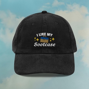 I Like My Sootcase-hoed van corduroy | Dad Hat | Funny I Like My Koffer Cadeau Hoeden | Barron Trump-memehoeden | Aangepaste kleur verstelbaar geborduurd