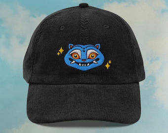 Gorra de pana de Kpop Demon Hunters Derpy Tiger / Gorra de fan de Huntrix / Regalo para chicos Saja / Gorra divertida de Derpy Tiger / Bordada con color personalizado y ajustable