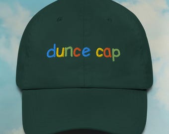 Dummkopf Cap Baumwollmütze | Erwachsenen Humor Dad Hut | Lustige Hüte | Meme Hüte | Geschenk Hut | Benutzerdefinierte Farbverstellbare gestickte Dad-Hut