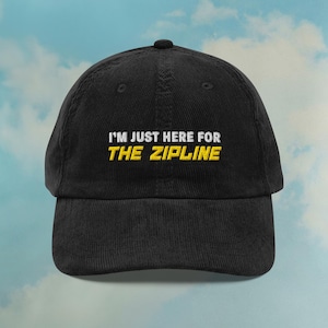Tim Robinson Zipline Meme Cordmütze | Ich denke, du solltest Dad Hat verlassen | Lustige Hüte | ITYSL Geschenk | Farbe einstellbar bestickt