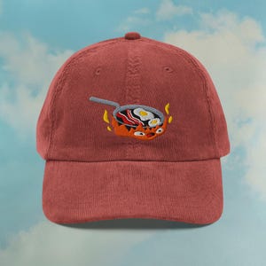 Calcifer Howl’s Moving Castle Corduroy Hat | Studio Ghibli Dad Hat | Miyazaki Gift | Ghibli Fan Cap | Custom Color Adjustable Embroidered