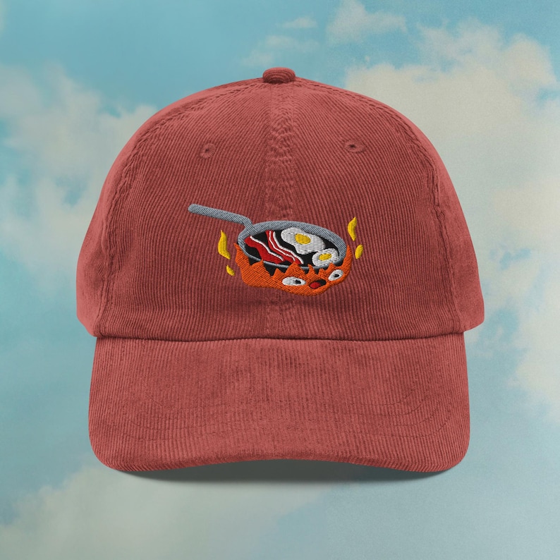Calcifer Howl’s Moving Castle Corduroy Hat | Studio Ghibli Dad Hat | Miyazaki Gift | Ghibli Fan Cap | Custom Color Adjustable Embroidered