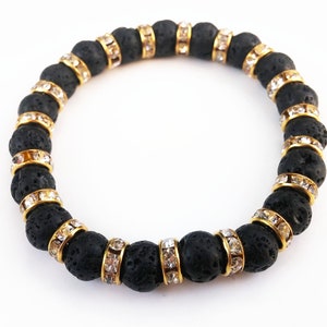 Lava Stone Bead Bracelet Protection Bracelets Stone Jewelry Gifts Spiritual Balance