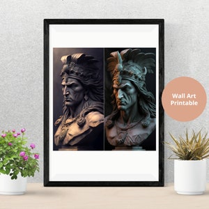 Ancient Indian- Ai Generated Artwork-Wall Decor-Office Art- Digital Download