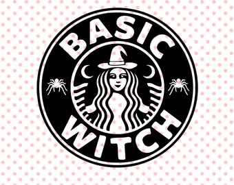 Basic Witch Starbucks Coffee SVG DXF Silhouette Cameo Cricut Cut File Halloween Horror Svg Basic Witch Starbucks Coffee SVG DXF Silhouette Cameo Cricut Cut File Halloween Horror Svg