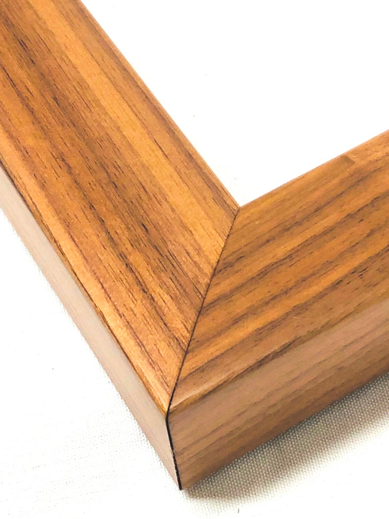 Authentic Teak Wood Custom Picture Frame 1 1/2 wide Etsy