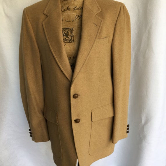 90 S Men S Camel Hair Sport Coat Size 40 R Etsy