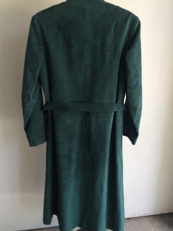 Vintage Women's UltraSuede Bayberry Green Wrap Co… - image 2