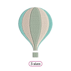Balloon Machine Embroidery design - 5 sizes - INSTANT DOWNLOAD