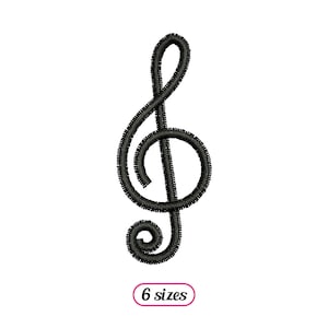 Treble Clef Embroidery Design 5 SIZES G Clef Embroidery Design, Mini  Embroidery Design Tiny Clef Embroidery Music Embroidery Pes Dst 