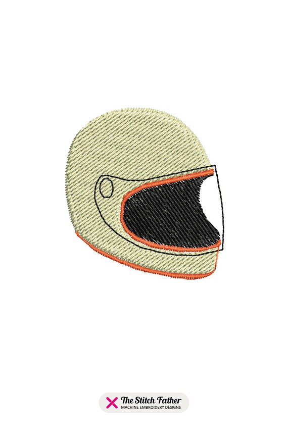 bike helmet machine embroidery Custom Painted with Personalized Graphics Put artwork on your helmet and make it unique! Mini Full-face Helmet Retro Style