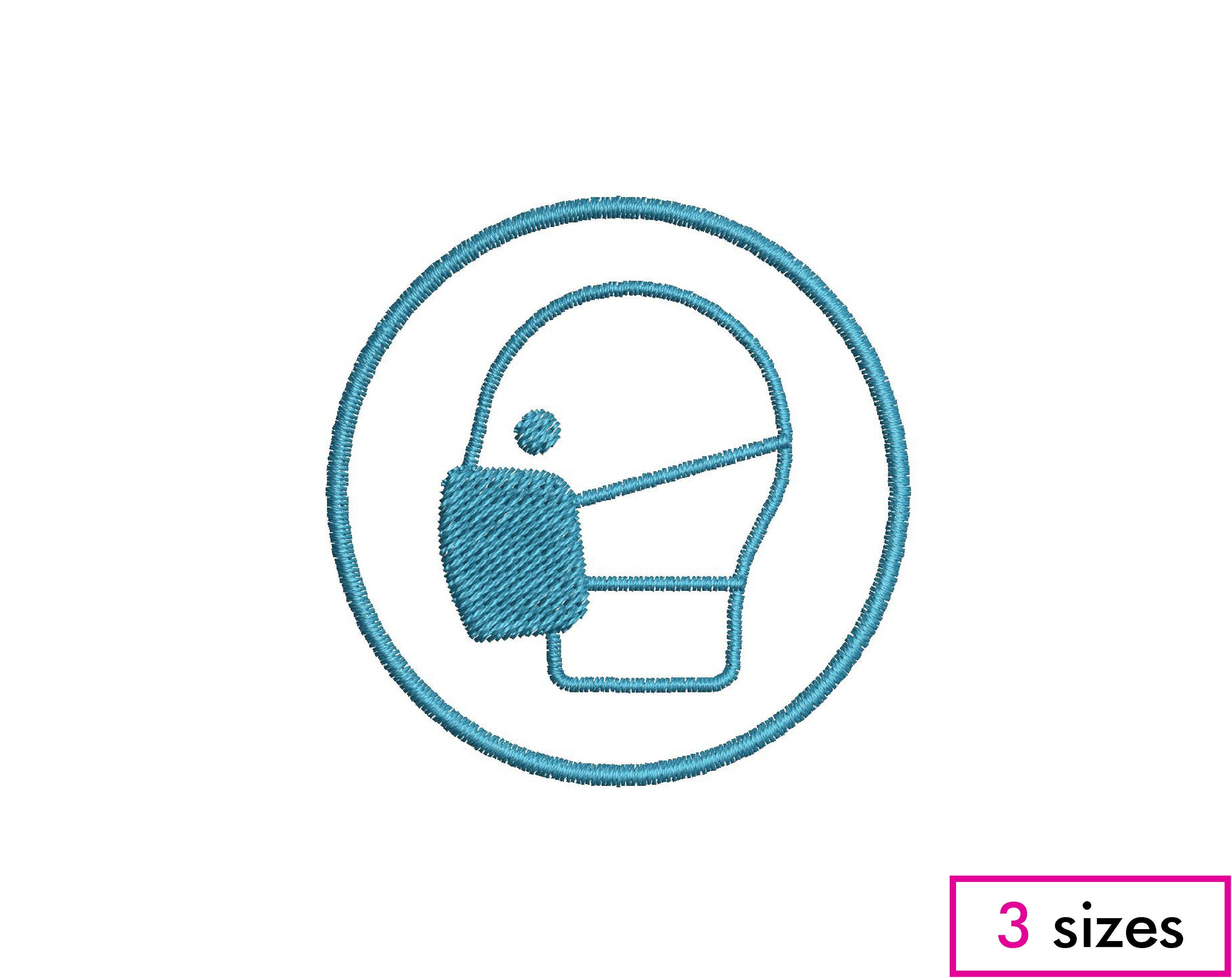Mini Face Icon Machine Embroidery Design Shield - Etsy Denmark