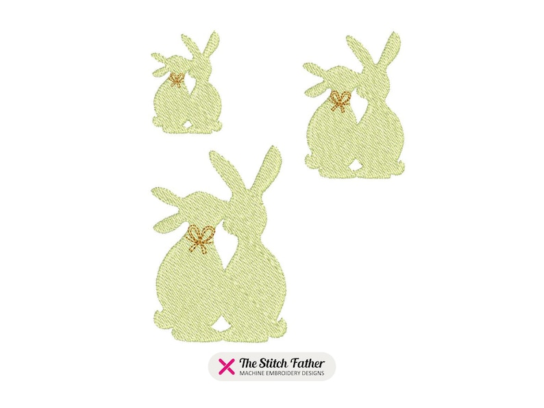 Mini Easter Bunnies Set Machine Embroidery Designs – Cute Bunny With ...