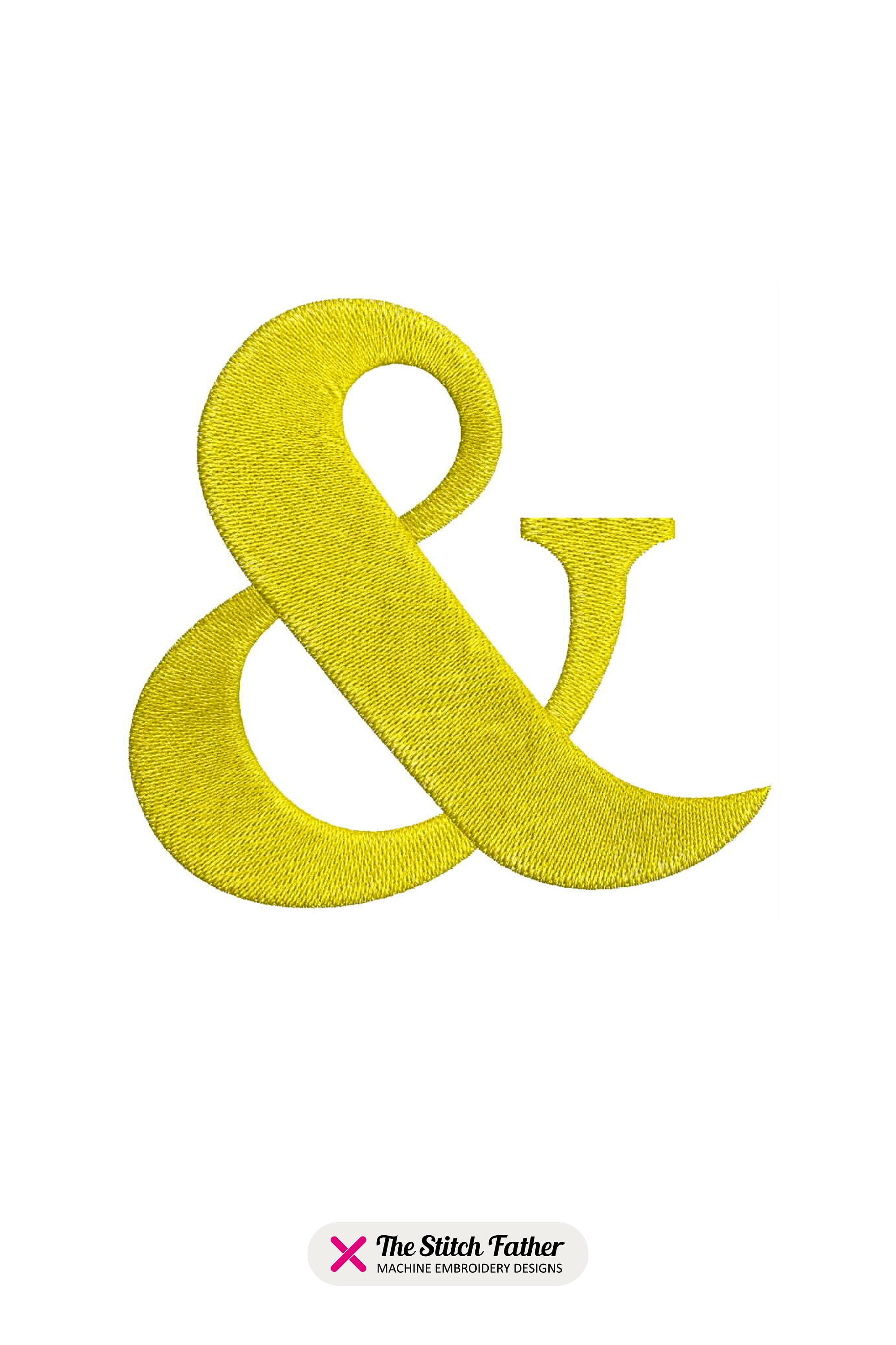 AND Sign (ampersand) Machine Embroidery Design - 6 Sizes - INSTANT ...