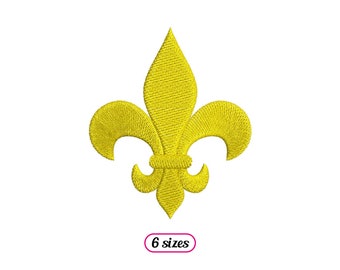 Fleur de Lis Machine Embroidery – Fleur de Lis Filled Symbol – Small Fleur de Lys Fill Stitch – Fleur de Lis Icon 4x4 - INSTANT DOWNLOAD