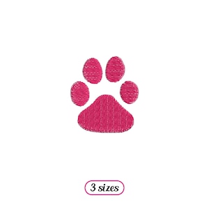 Mini hond print machine borduurwerk ontwerpen – hond pootafdruk - schattige hondensporen – hondenprint bed – INSTANT DOWNLOAD bestand
