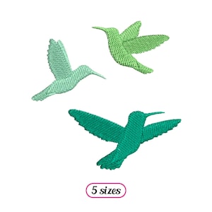 Hummingbirds Machine Embroidery design - 5 sizes - INSTANT DOWNLOAD