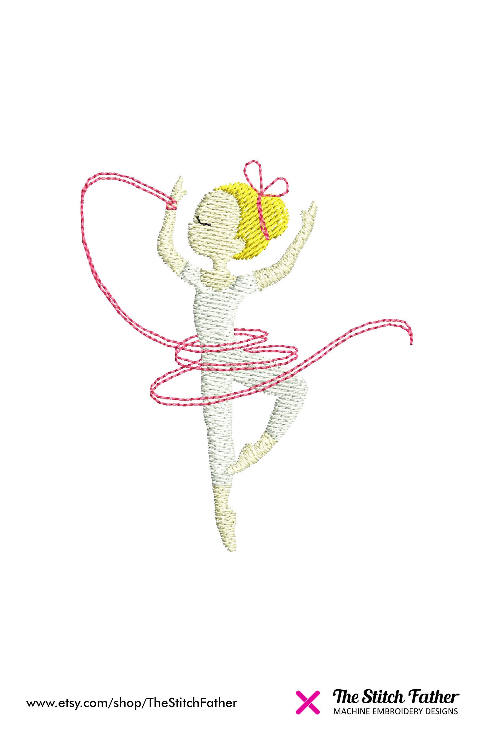 mini ballerina dancer machine embroidery design – ballerina girl dance ribbon ballet tutu – girl dance embroidery - instant down