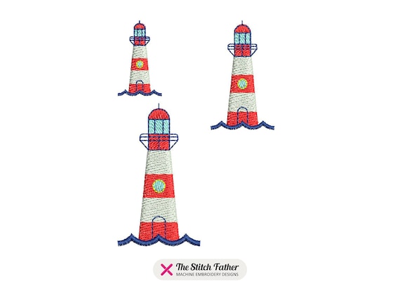 Mini Lighthouse Machine Embroidery Design Light Station Nautical Embroidery  Lighthouse Sea Ocean Summer INSTANT DOWNLOAD -  Canada