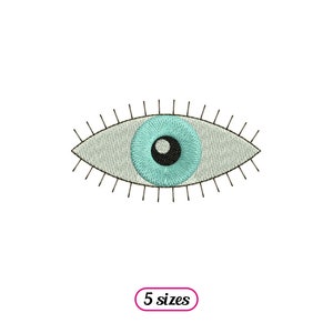 Eye Machine Embroidery design - 5 sizes - INSTANT DOWNLOAD