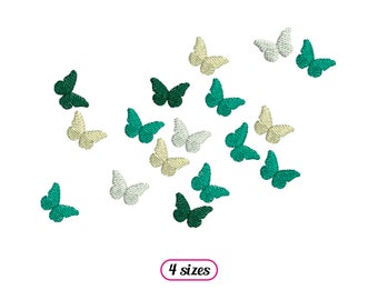 Flying Butterflies Large Group Machine Embroidery design - 4 sizes - INSTANT DOWNLOAD