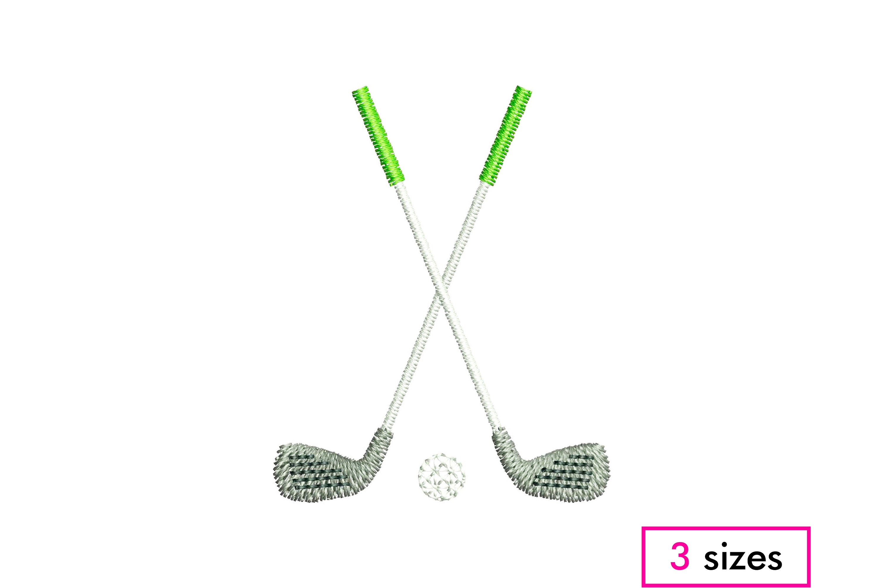 Mini Golf Club Machine Embroidery Design Crossed Golf Clubs - Etsy