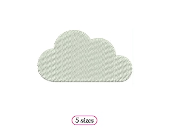 Cloud Machine Embroidery design - 5 sizes - INSTANT DOWNLOAD