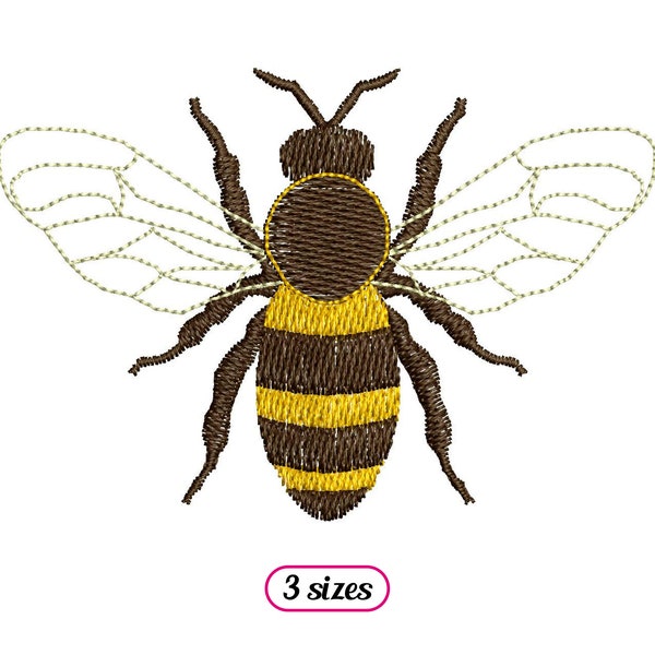 Mini Realistic Bee Wings Open Machine Embroidery design - 3 sizes - INSTANT DOWNLOAD