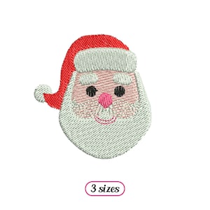 Mini Santa Claus Machine Embroidery design – Christmas Embroidery – Father Christmas Head – Christmas Party Santa Hat - INSTANT DOWNLOAD