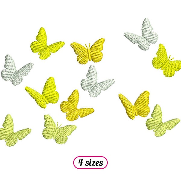 Many Little Butterflies Machine Embroidery design – Multiple Tiny Butterflies - Group of Flying Butterflies Silhouettes - INSTANT DOWNLOAD