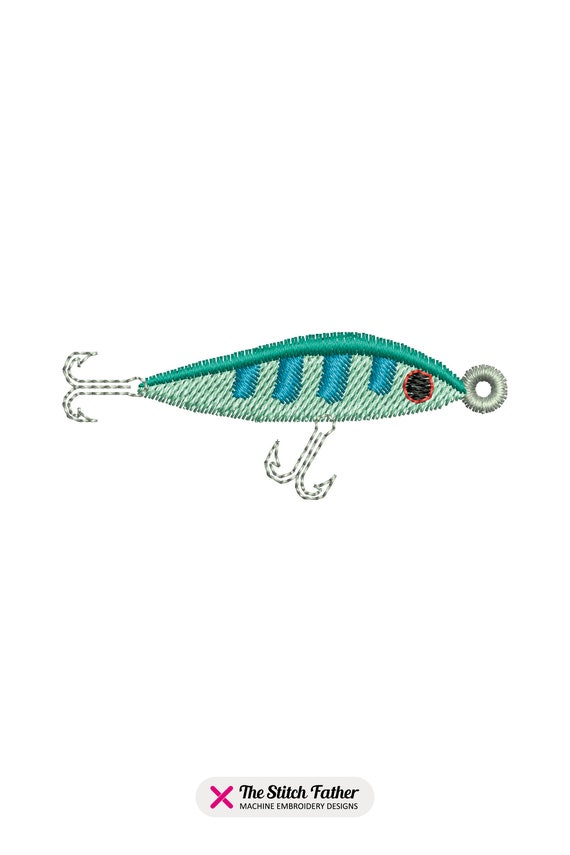 Mini Fishing Lure Machine Embroidery Design Fishing Lure Plug Hooks Artificial  Fish Bait Angling Baitfish INSTANT DOWNLOAD -  Norway