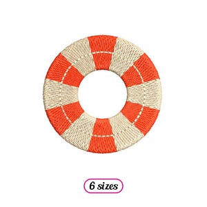 Swim Ring Machine Embroidery design - 6 sizes - INSTANT DOWNLOAD