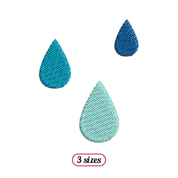Many Small Drops Fill Stitch Machine Embroidery design - 3 sizes - INSTANT DOWNLOAD